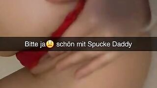 Tinder Date wants to fuck trained Guy on Snapchat German