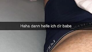 Tinder Date wants to fuck trained Guy on Snapchat German