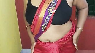 Horny Indian gorgeous stepmom showing her armpit and playing with her pussy closeup