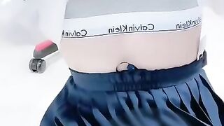 Japanese Crossdresser masturbate in their erotic underwear♡♡【sissy ladyboy 男の娘 女装男子】