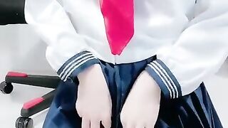 Japanese Crossdresser masturbate in their erotic underwear♡♡【sissy ladyboy 男の娘 女装男子】