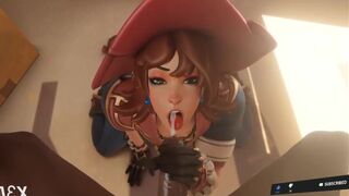 Overwatch ashe blowjob of infinite time