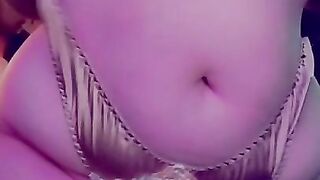 BBW with incredible curves does a VERY sexy striptease!