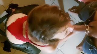 1244 - French Amateur, BlowJobs, Deepthroat, Rimming, Satin Lingerie, Dirty talk, POV