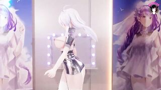 Cute Girl Dance With Gorgeous Body + Cowgirl Sex (3D HENTAI)