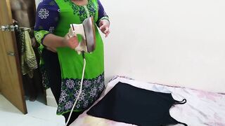 Saudi Big Ass Hot stepmom while ironing clothes, stepson come & fucks her Roughly - Arab MILF Hardcor Fuck & Cum Inside Pussy