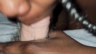 Ebony swallows load