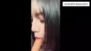 (LEAK) OF model sub scarlett Bee plays with herself