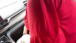 Big ass SSBBW with big tits caught masturbating publicly in car & getting fingered by black guy outdoor