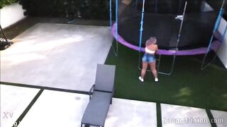 Big Butt Mature Jumping Naked Outdoors