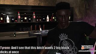 DobermanStudio Pamela Episode 2 sexy hot big ass at the bar cheating swallowing big black cock intense anal creampie hard