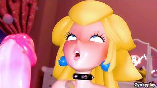 Princess peach futa fucked birdo futa Deepthroat extreme cumshot ass