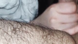 Step mom with big tits blowjob step son big erection in bed