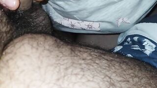 Step mom morning blowjob with cum in mouth from step son dick