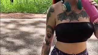 THE HOT GIRL WENT TO RUN IN THE PARK GOT THIRST AND ASKED TO DRINK FUCK AND GIVE THE PUSSY - RAUL KOBRA AND ZARA SNAKE