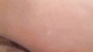 closeup black dildo in the pussy, naughty in the bathroom