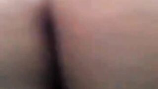 closeup black dildo in the pussy, naughty in the bathroom