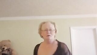 Old Woman, Granny Loves To Dance Her Sexy Dance