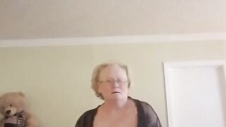 Old Woman, Granny Loves To Dance Her Sexy Dance