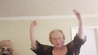 Old Woman, Granny Loves To Dance Her Sexy Dance