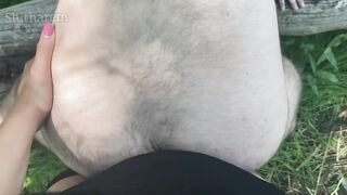 Mistress anal fuck in the public park