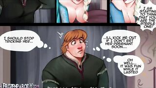 Unfrozen Elsa and Kristof fucks try to get pregnat elsa Hentai pt2