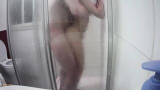 Perfect latina milf fucked hard in the shower. Throat pussy and anal