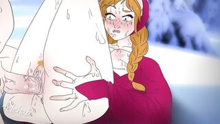 Anna fucked in the snow ! Frozen Anime hentai cartoon