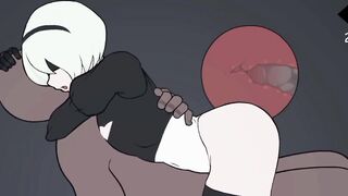 2B with black man (game play 2d)