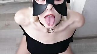 Beauty Begs to Cum on her and her Face and Showing Ahegao