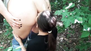 Licking my girlfriend's ass in the forest - lesbian_illusion