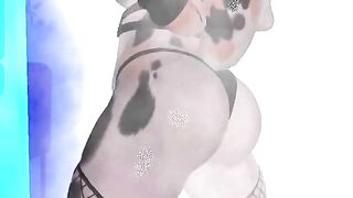 Sensual furry dance in Undies (Vtuber Puppy Girl)