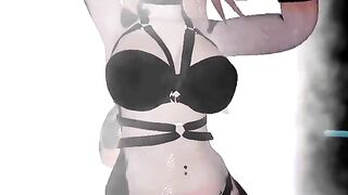 Sensual furry dance in Undies (Vtuber Puppy Girl)