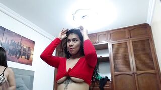 This hot babysitter dances very sensually while touching herself