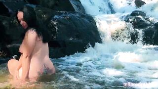 I got naked in the waterfall and sucked for real