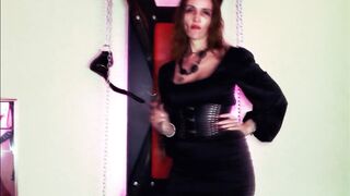 Satin Femdom Mistress Dominatrix Eva Latex BDSM Solo Fetish Big Ass Milf Footfetish