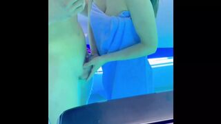 Getting Fucked Inside the Solarium - Public Sex