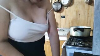 big ass stepmom making my food