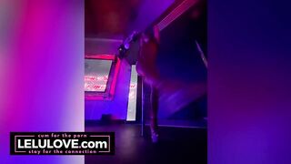 Babe poledancing in club before it opens then more striptease twerking & dancing in lingerie and high heels after - Lelu Love