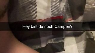 Turkish Teen cheats on me during Camping Snapchat German