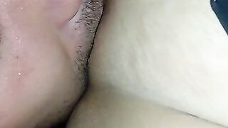 Cuckold Licks Lover's Cum From My Wet Pussy After Sex