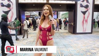 Naked News at AVN interviews with Adult Stars