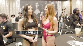 Naked News at AVN interviews with Adult Stars