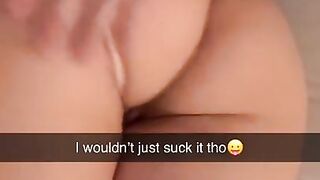 I let my roommate cum inside me! Cheating Snapchat Fuck