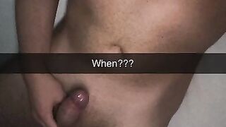 I let my roommate cum inside me! Cheating Snapchat Fuck