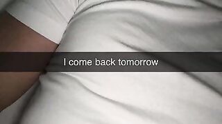 I let my roommate cum inside me! Cheating Snapchat Fuck