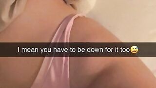 I let my roommate cum inside me! Cheating Snapchat Fuck