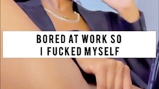 Watch Me Play With My Pussy At Work | OF: Adoreexmo