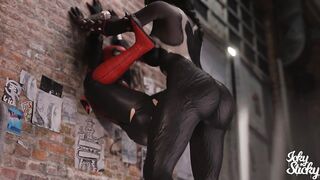 Spidey in trouble Futa pounding super hero