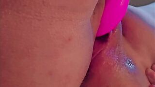 Horny cum hard from vibrator